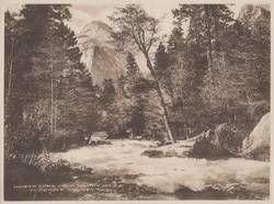 North Dome from Happy Isles, Yosemite Valley, Cal.